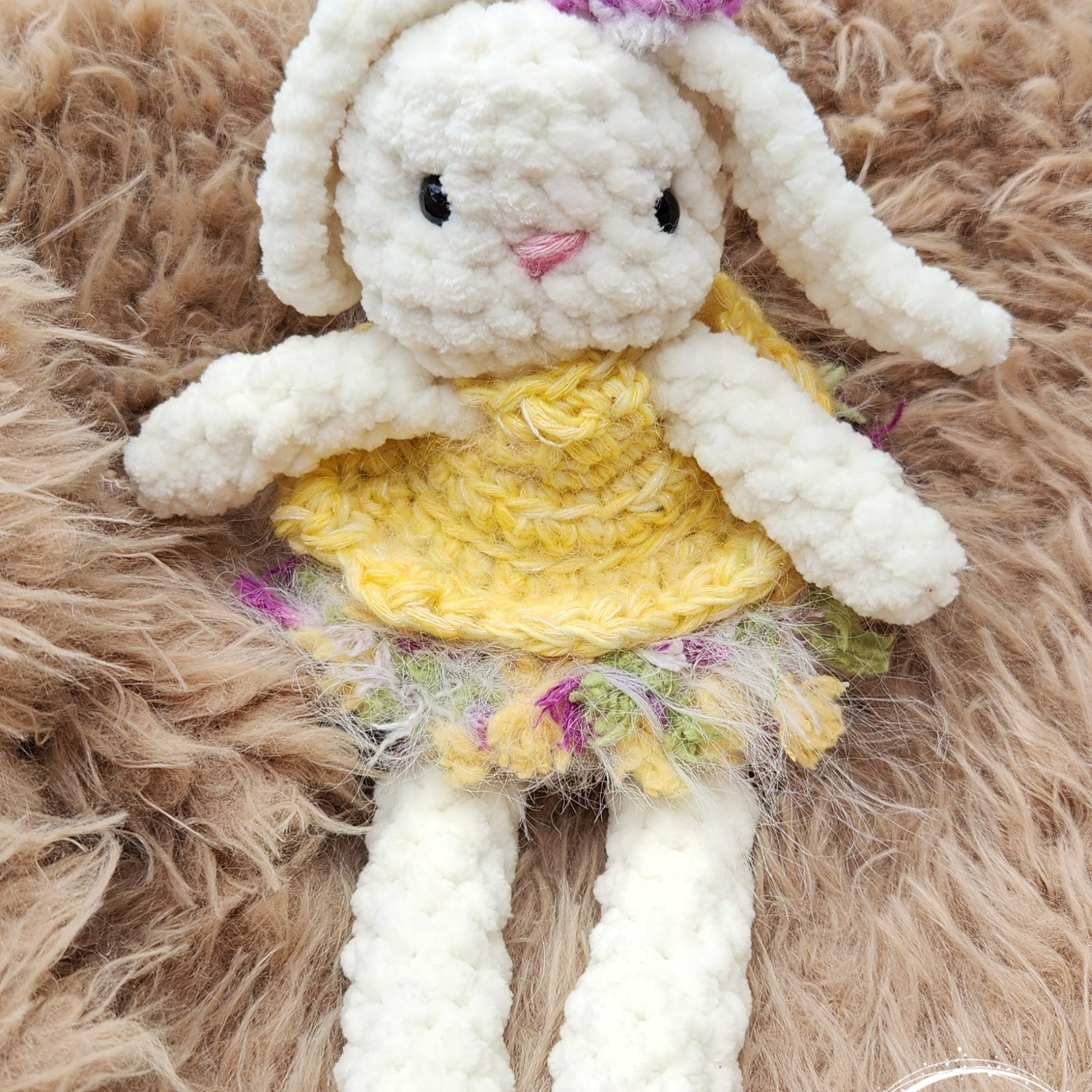 Handmade Plush Bunny with Removable Clothes