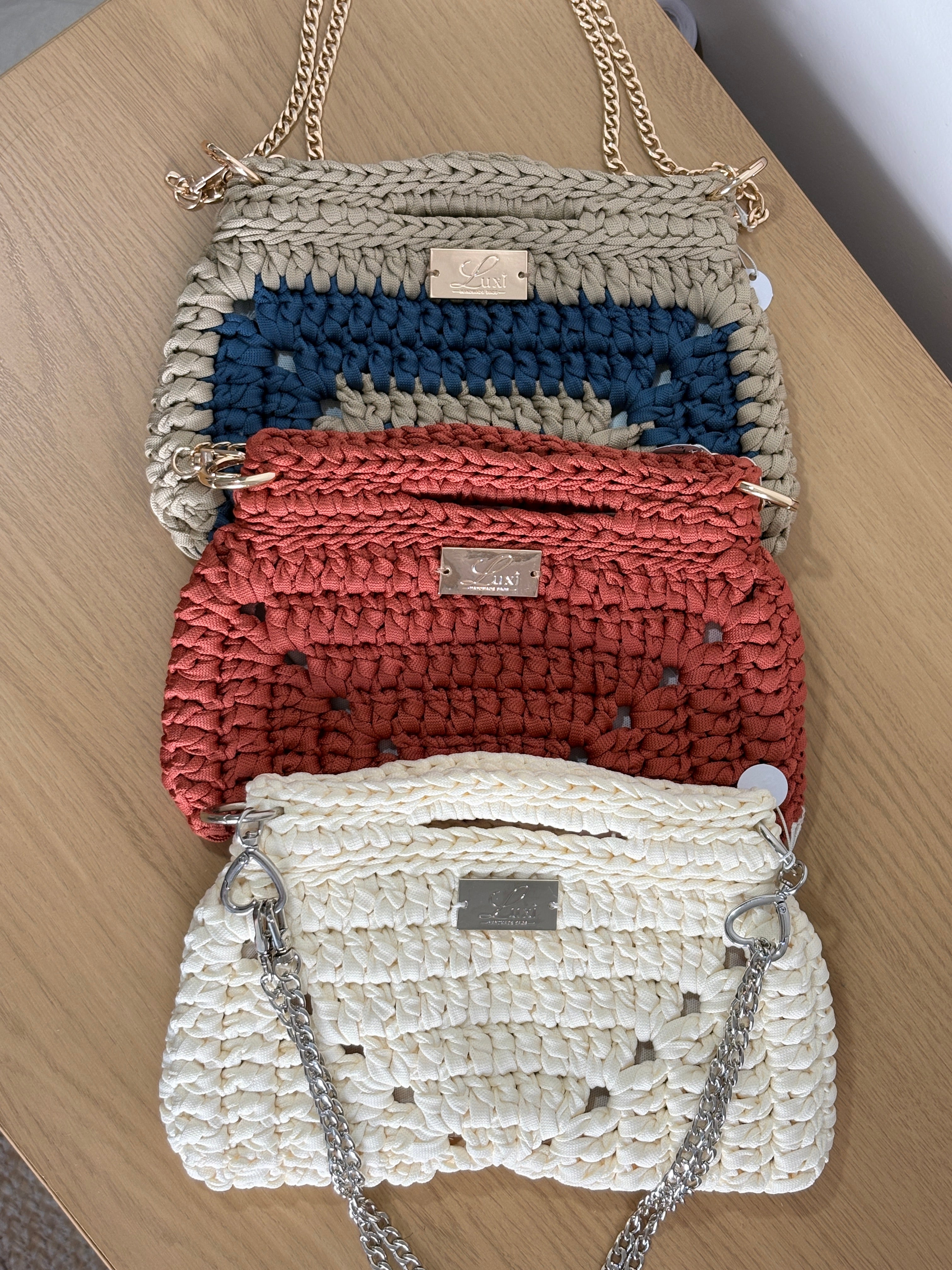 Verona Clutch with Chain Straps