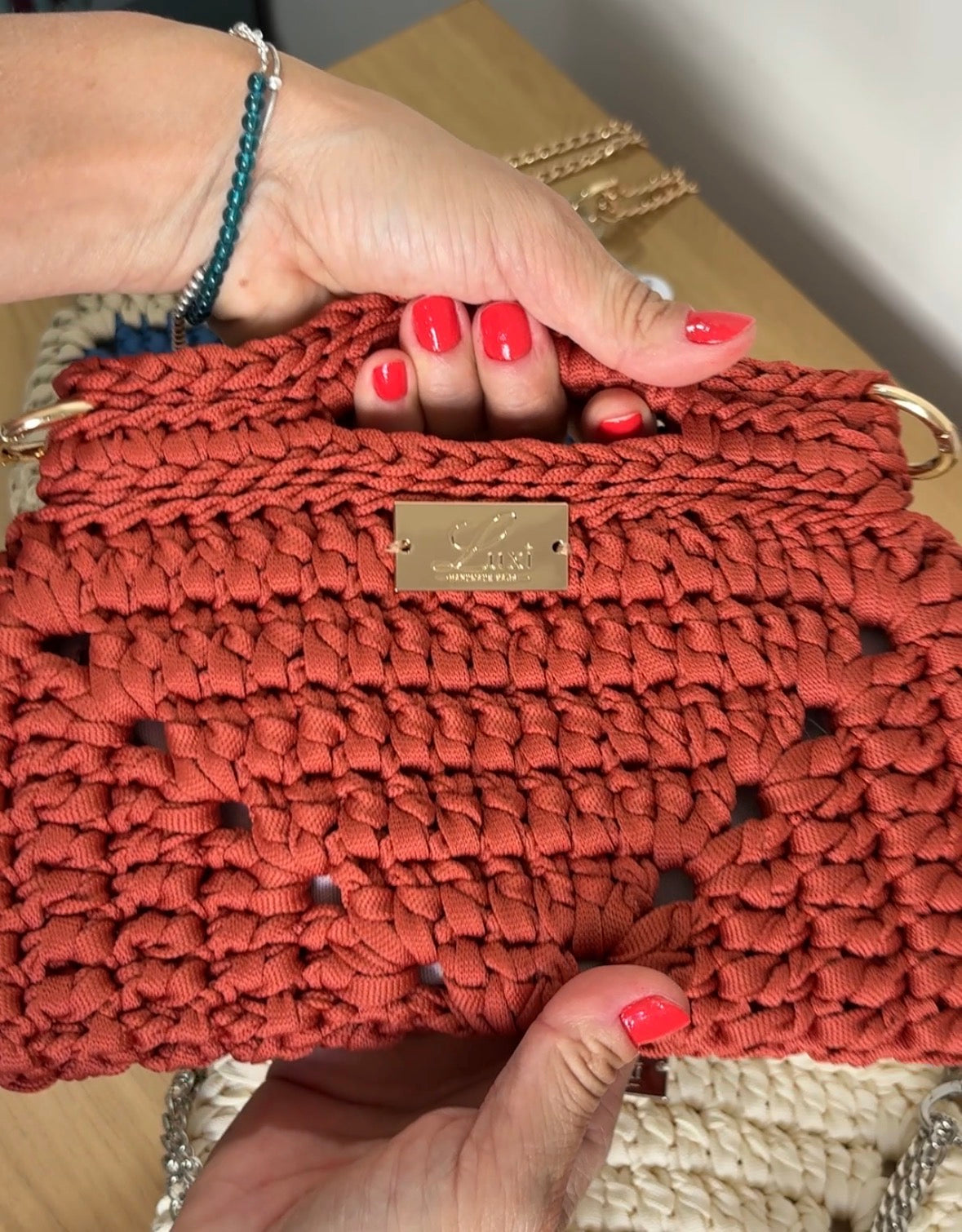 Verona Clutch with Chain Straps