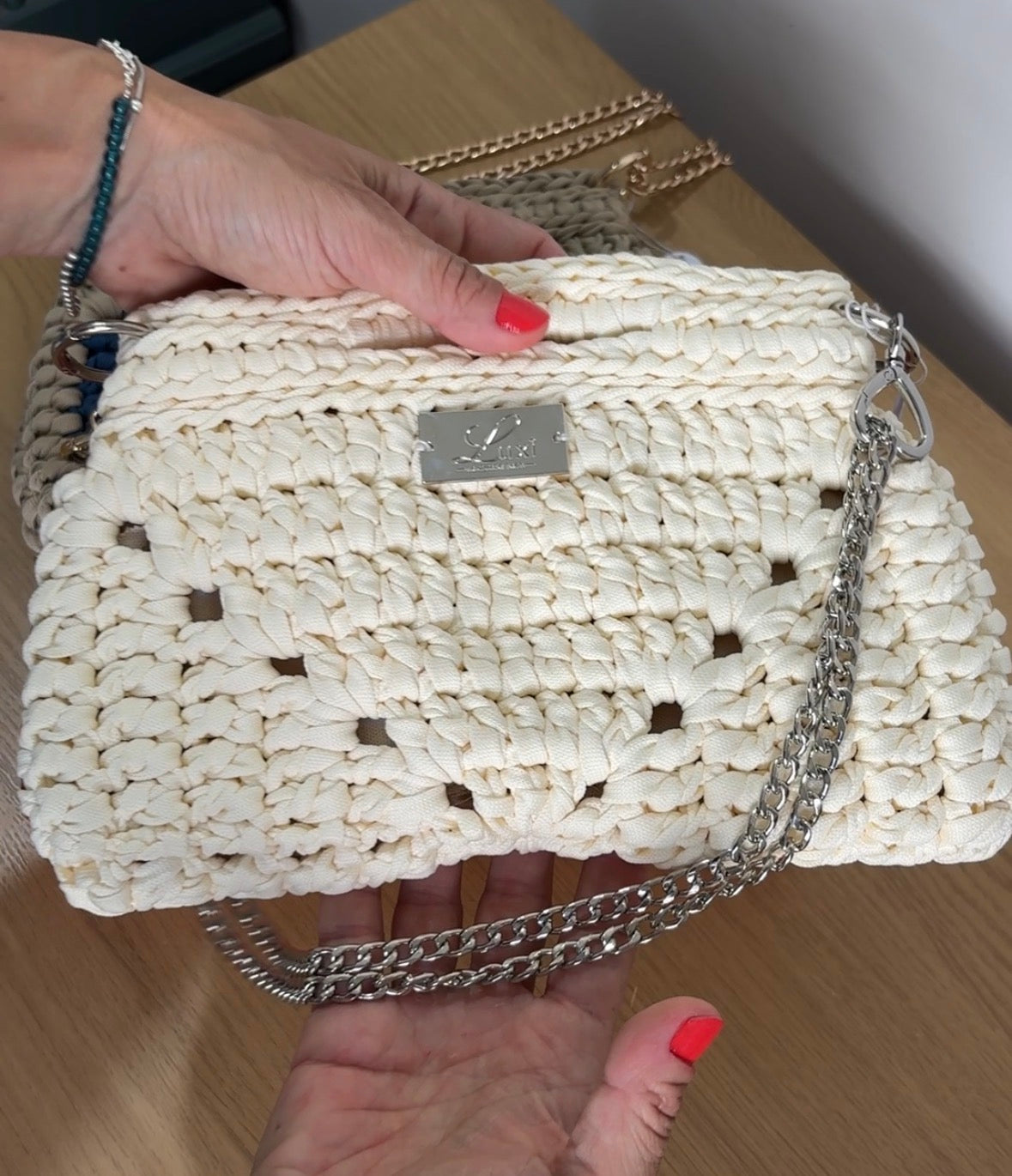 Verona Clutch with Chain Straps