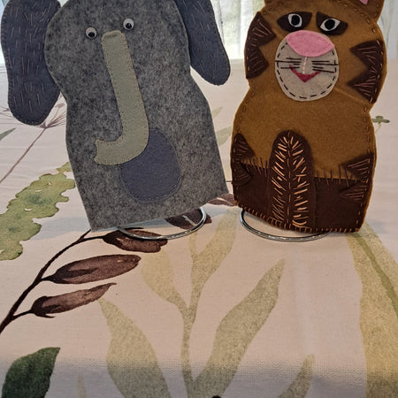 Children’s Playtime Felt Hand Puppets Selection D