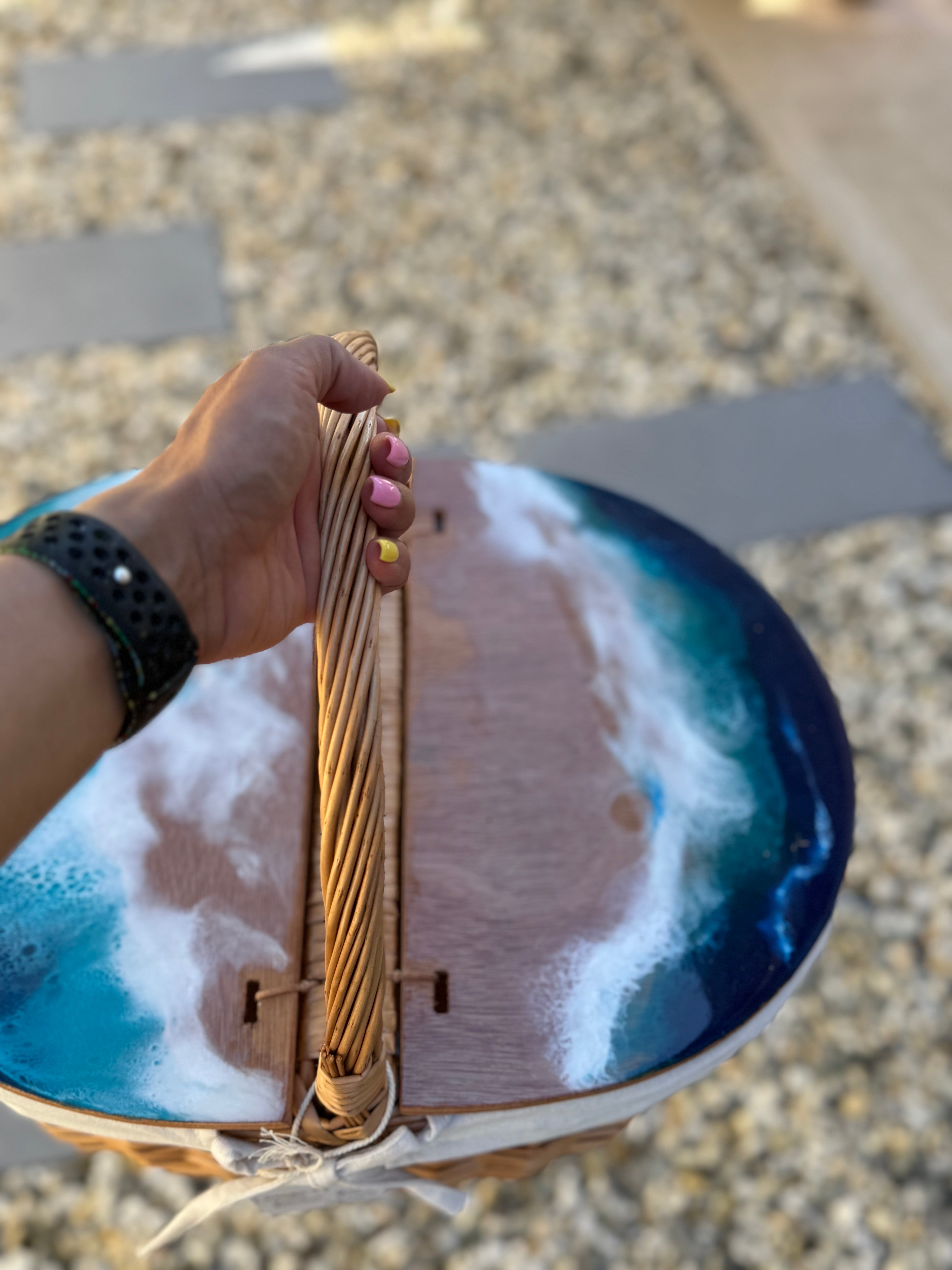 Picnic basket | handmade | home decor | homewares | beach basket | gift ideas