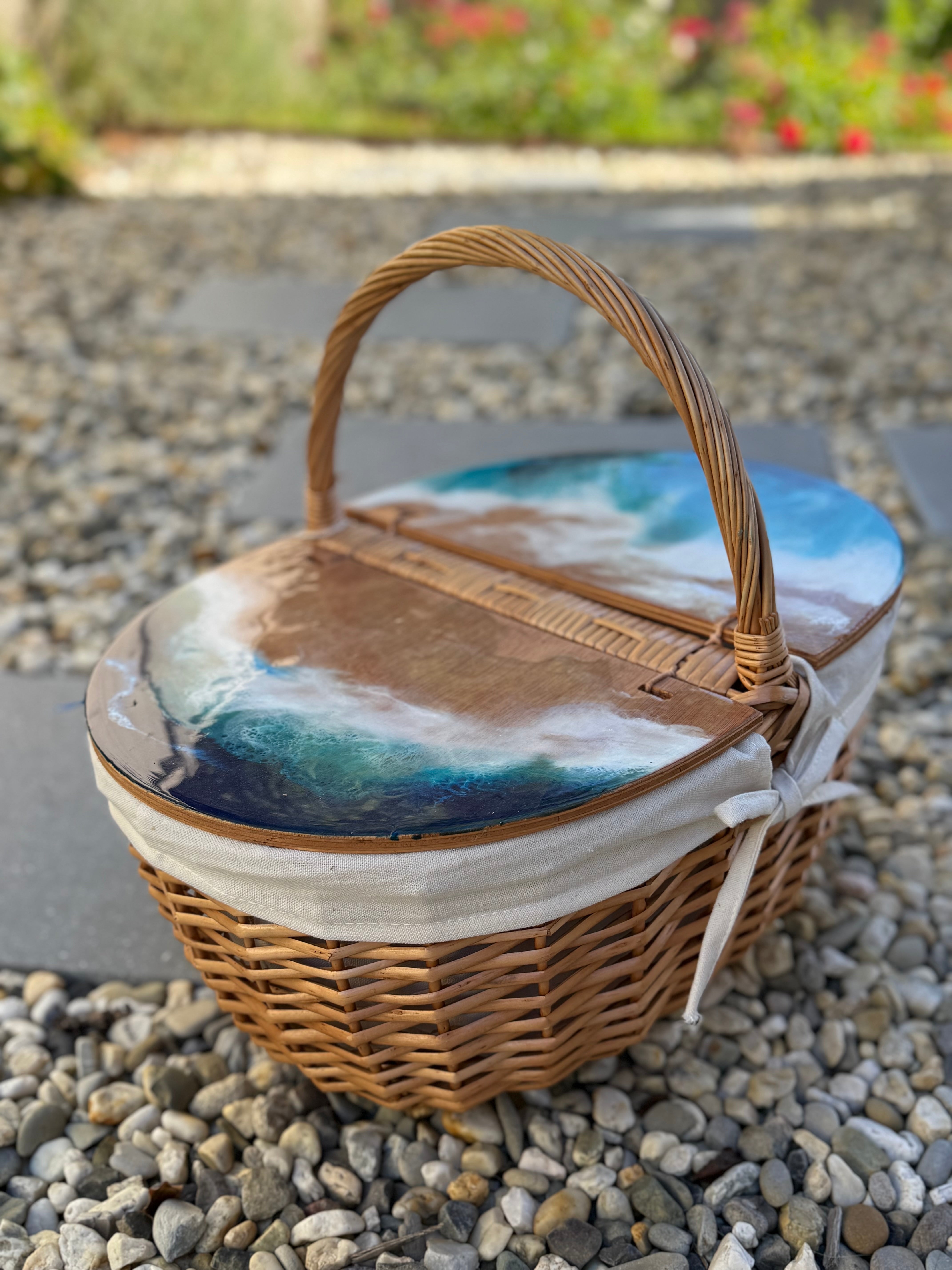 Picnic basket | handmade | home decor | homewares | beach basket | gift ideas