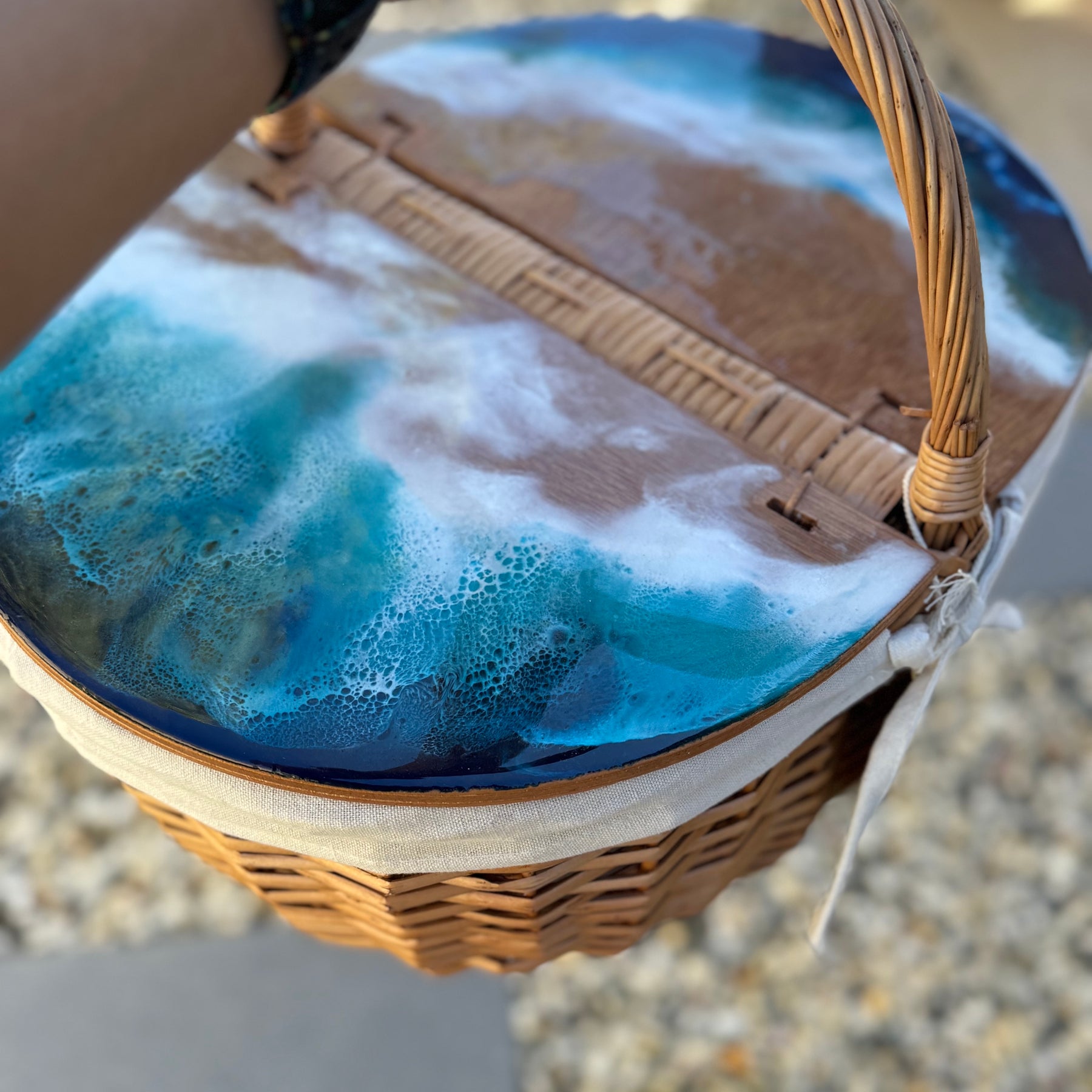 Picnic basket | handmade | home decor | homewares | beach basket | gift ideas