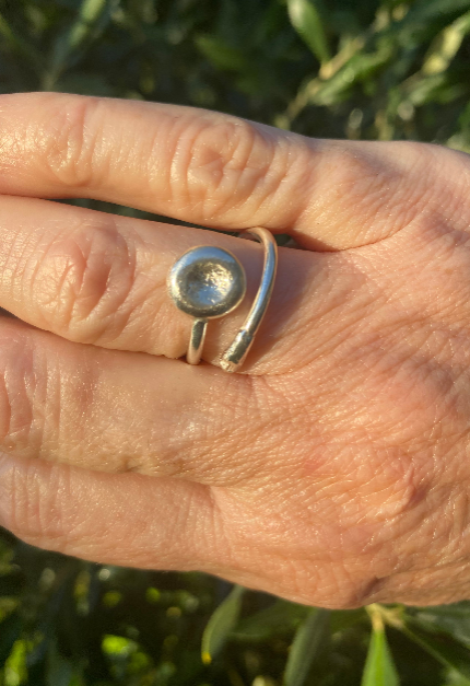 Tidal Pool Ring | Handmade Sterling Silver Open Ring