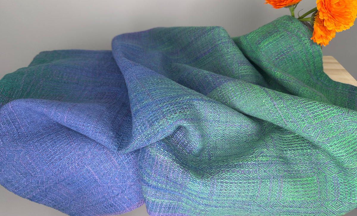 Hand-Dyed and Handwoven Linen/Cotton Tea Towels