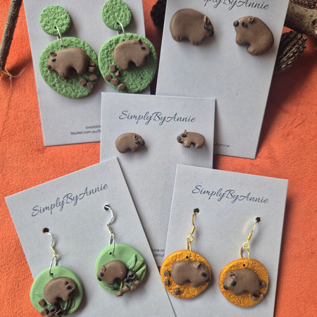 Wombat Earrings