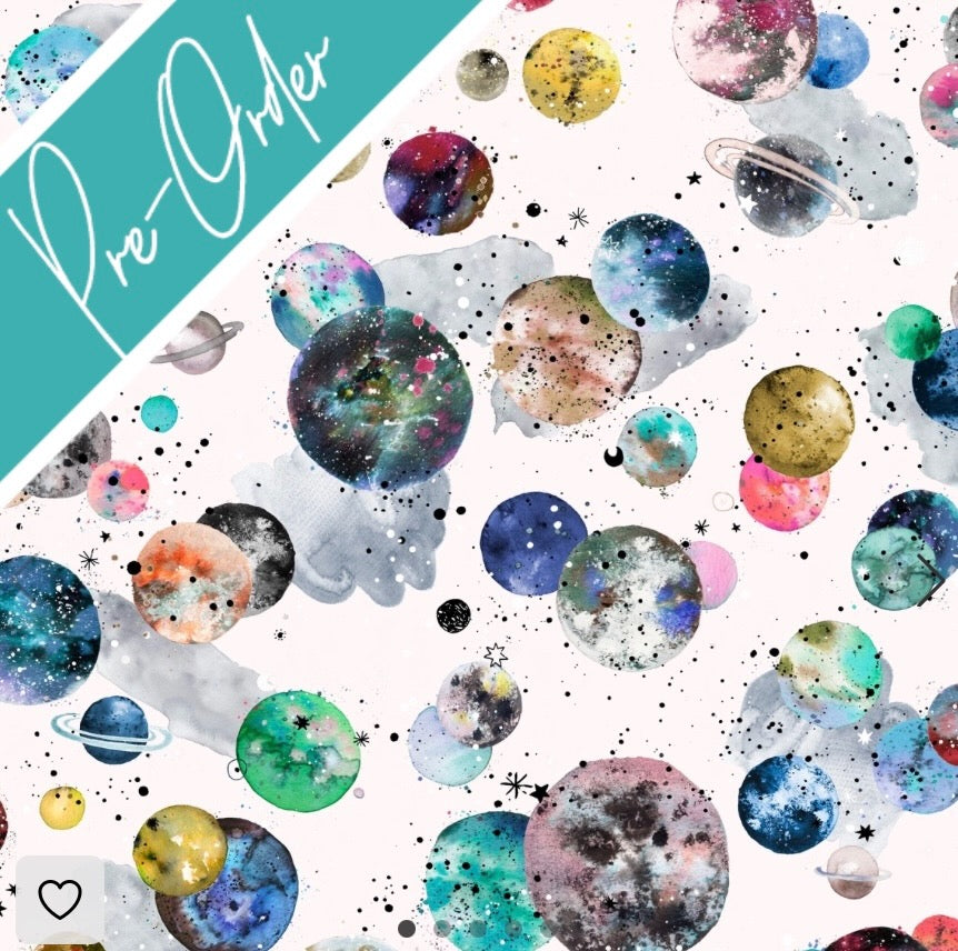 PRE-ORDER Water-resistant wet bags - Galaxy Cosmic Space Planets (Ninola Design)