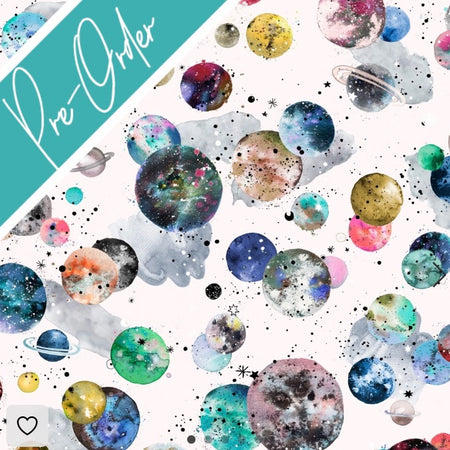 PRE-ORDER Water-resistant wet bags - Galaxy Cosmic Space Planets (Ninola Design)