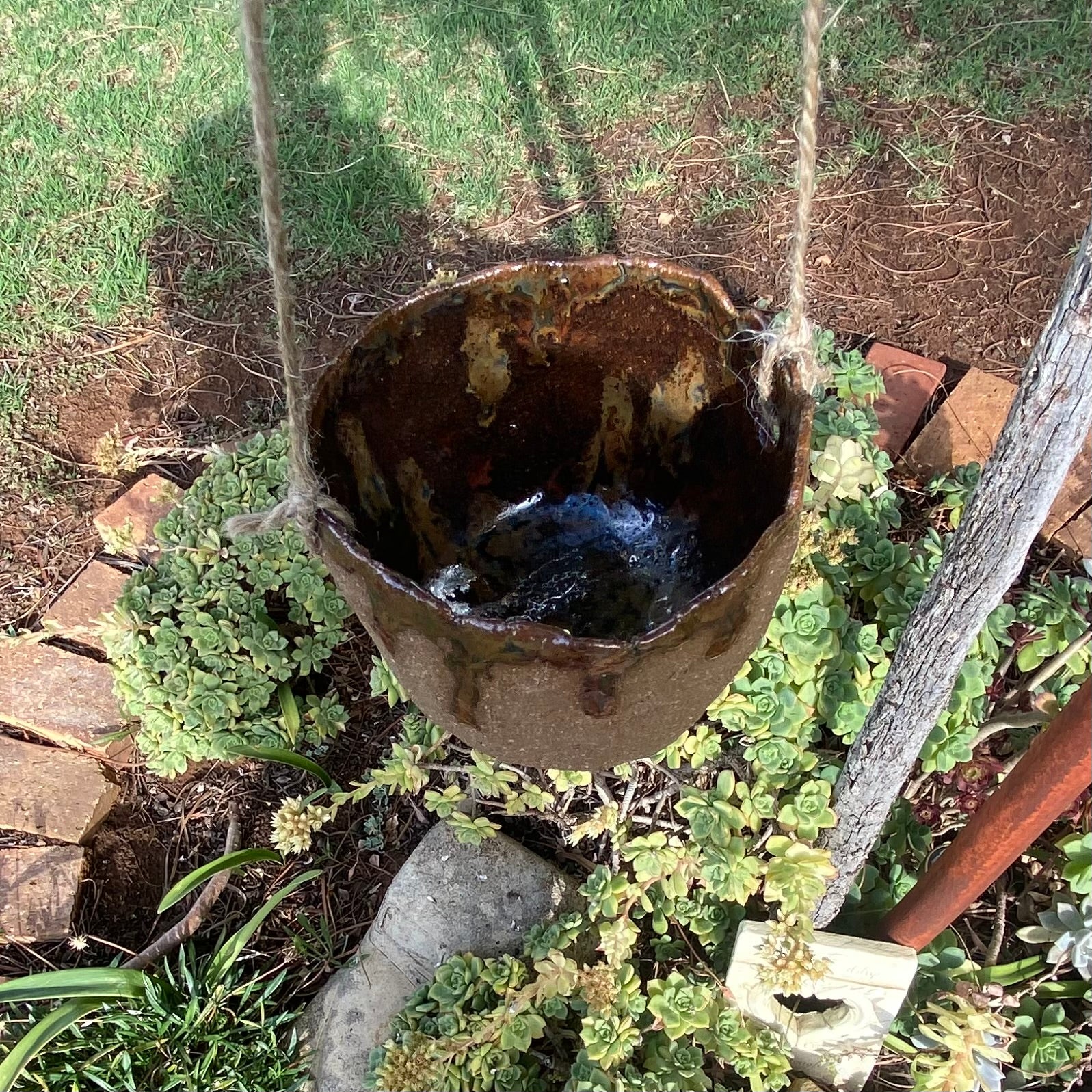 Handmade Organic Pinch Pot Plant Hangers|Pottery