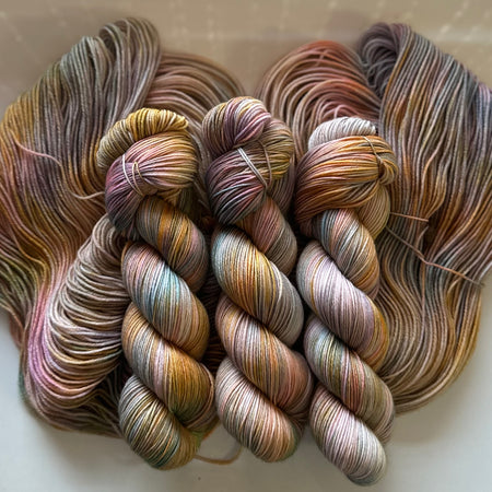 Dark Pastels - 4ply sock yarn