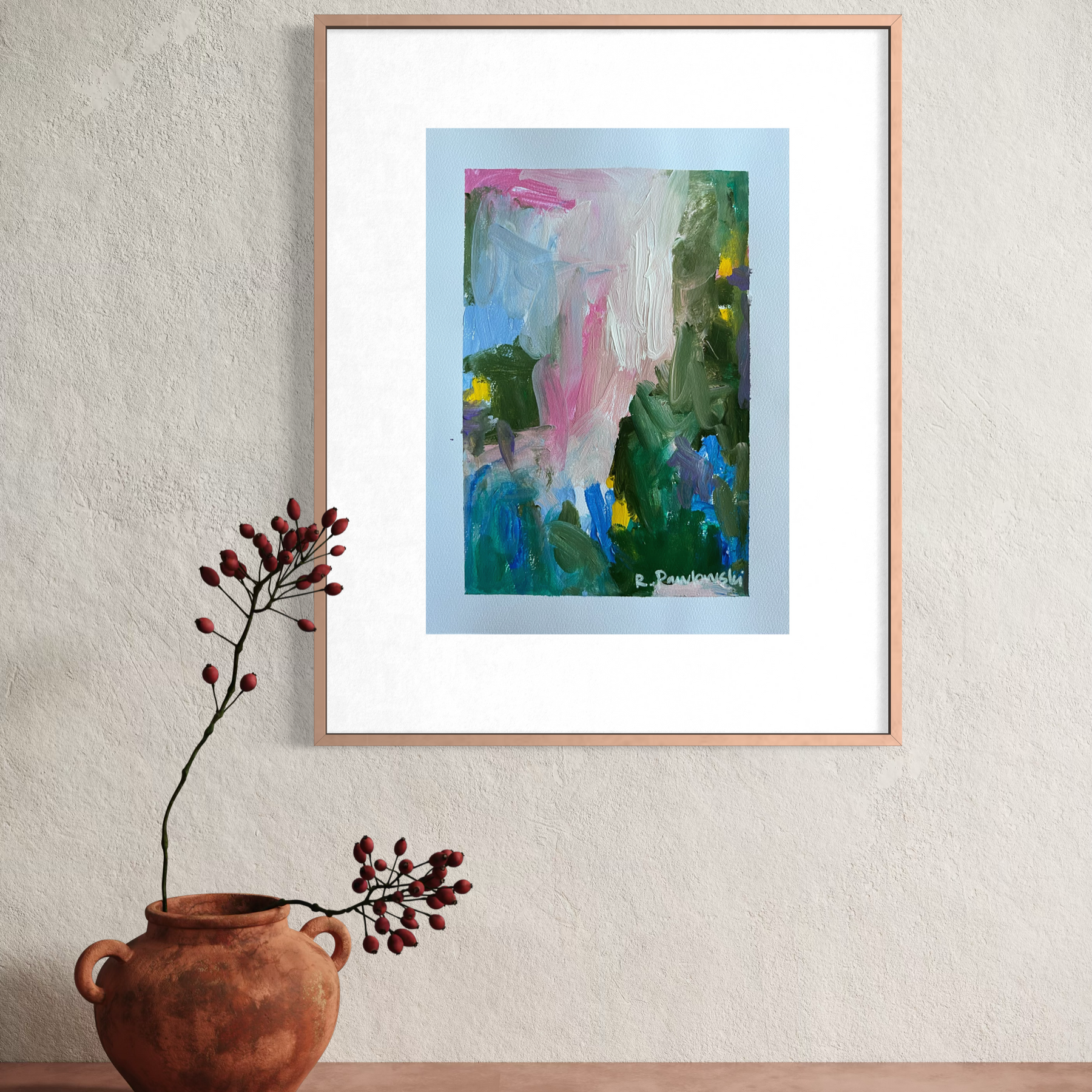 “Love’s Garden” A4 Original Abstract on Paper