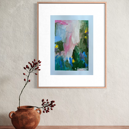 “Love’s Garden” A4 Original Abstract on Paper