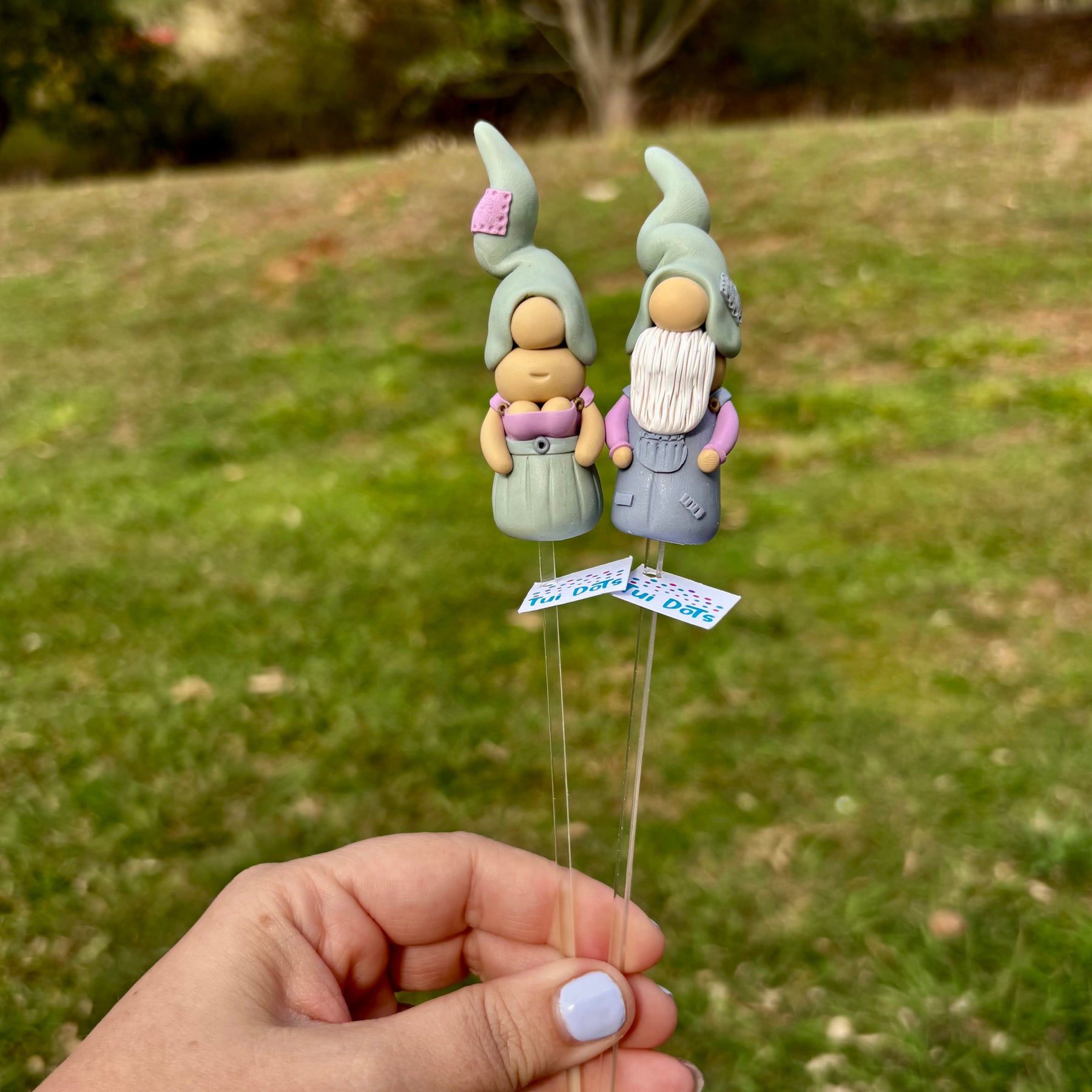 Tiny Gnomes pair - Digby & Ella