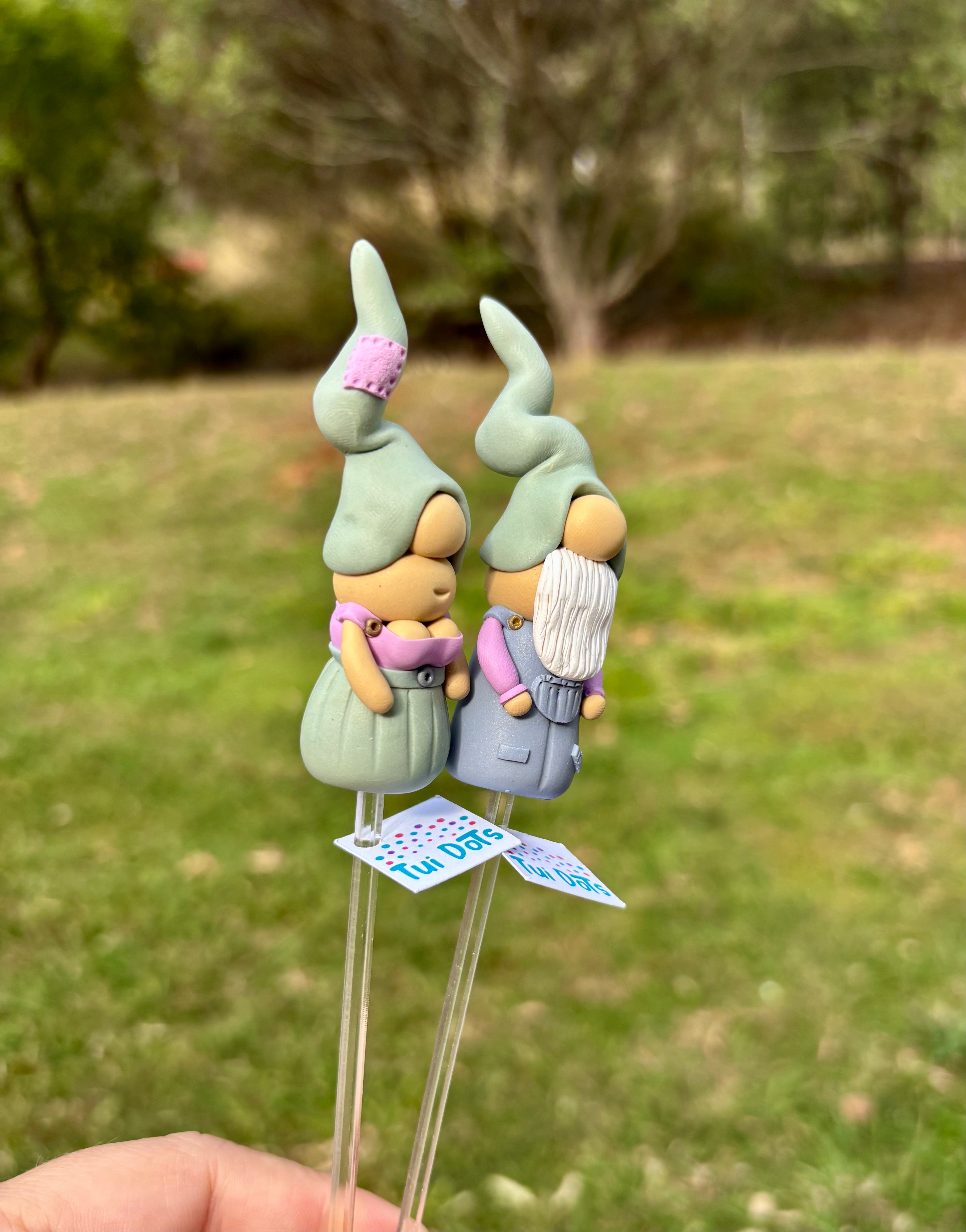 Tiny Gnomes pair - Digby & Ella