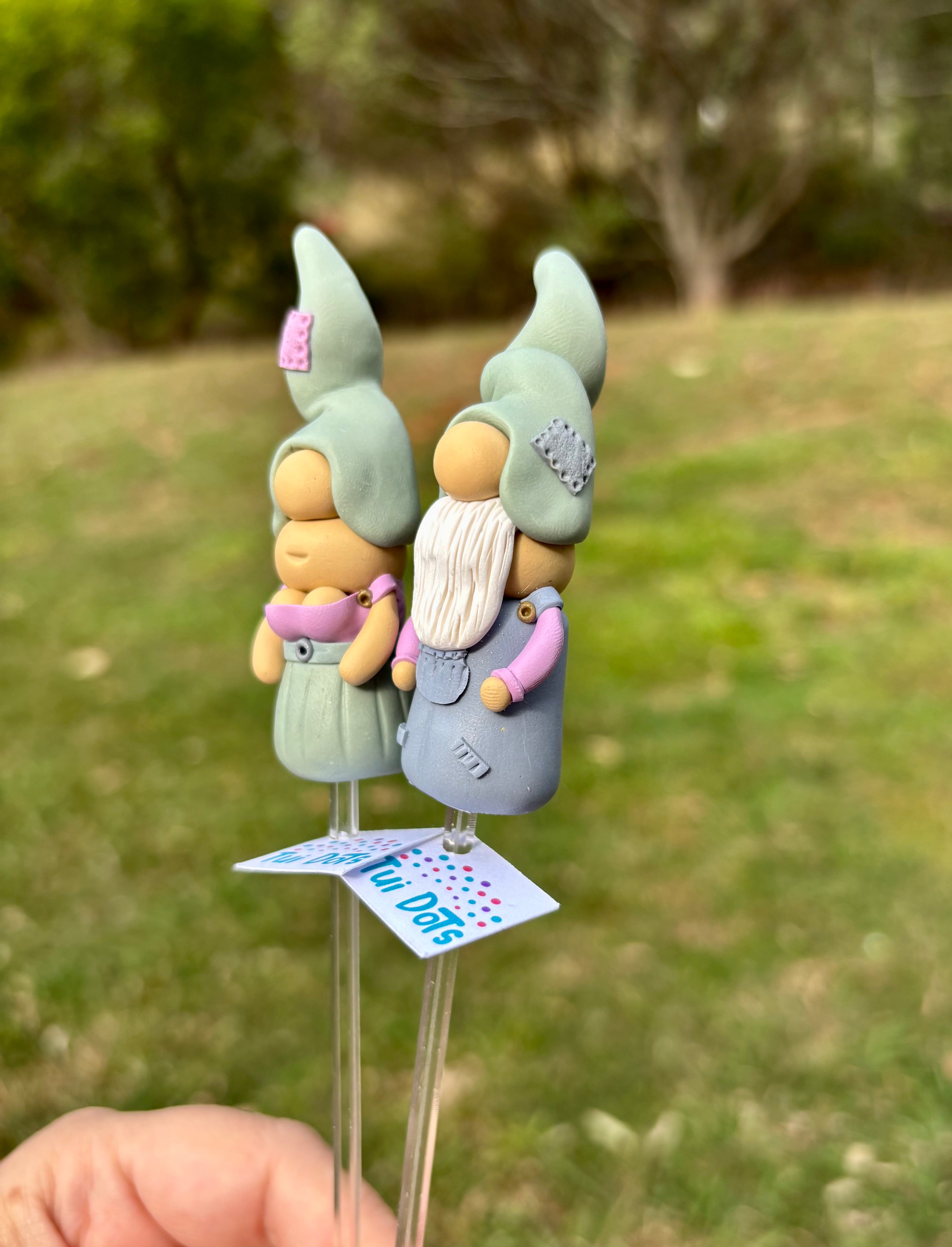 Tiny Gnomes pair - Digby & Ella