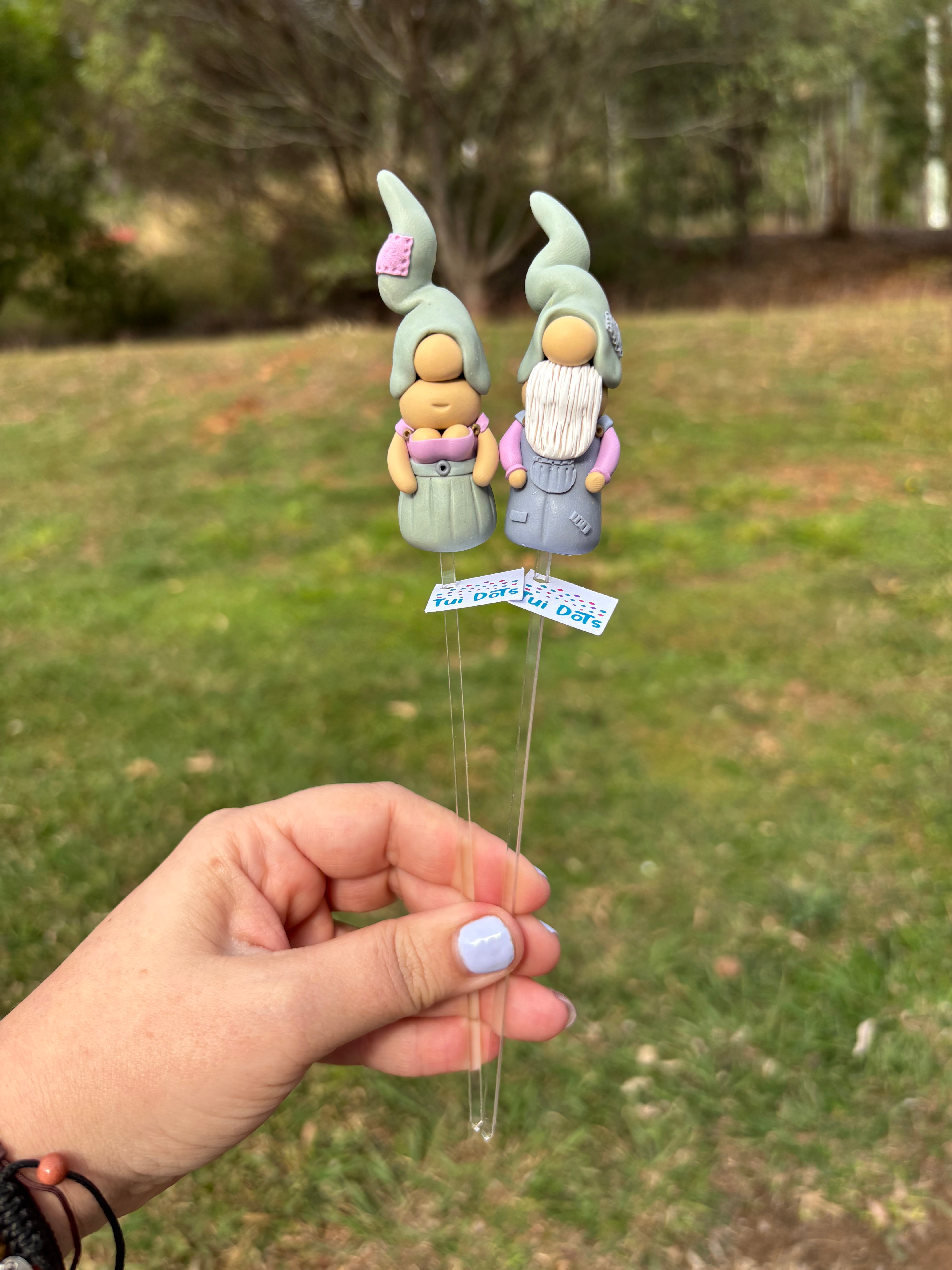 Tiny Gnomes pair - Digby & Ella