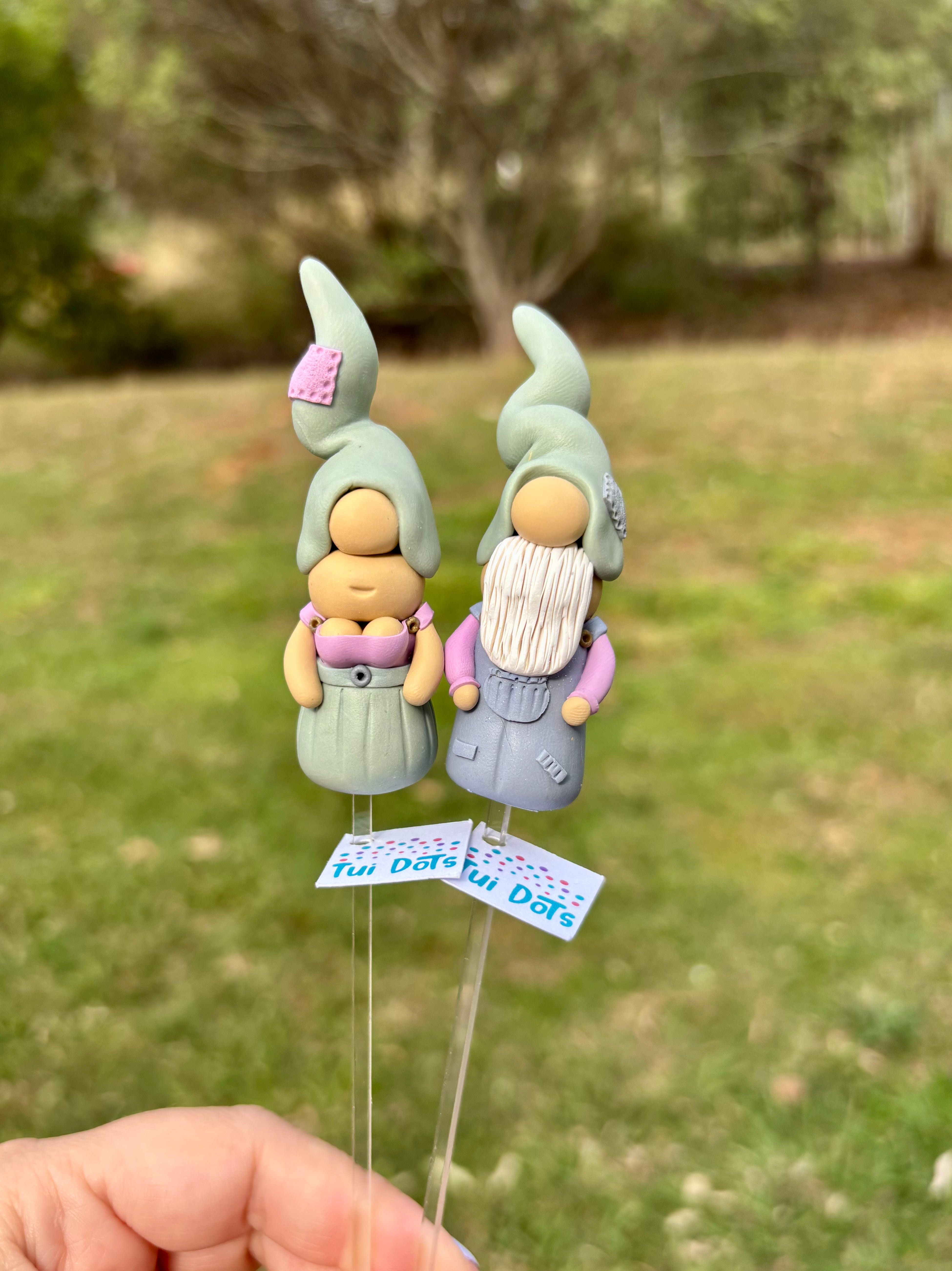 Tiny Gnomes pair - Digby & Ella