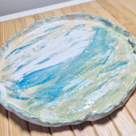 The Surfing Plate – Handmade Ceramic Ocean Inspired Serving Dish