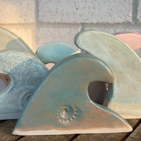 Ceramic Ocean Beach Wave - Deep Sea