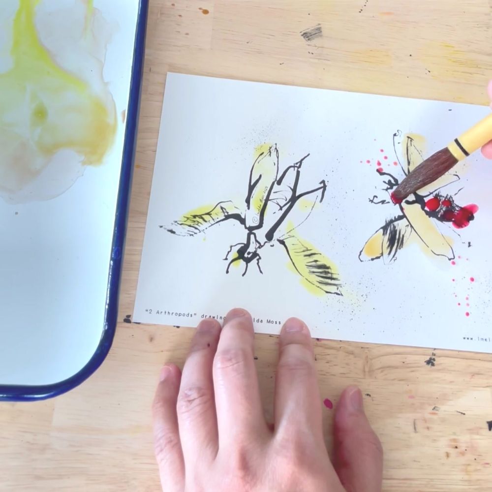 IYO "Ink-Your-Own" DRAWINGS Kit (Colouring-in activity)
