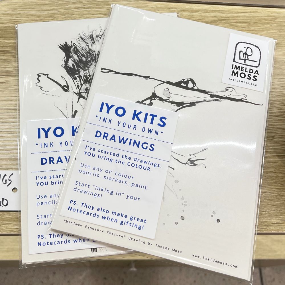 IYO "Ink-Your-Own" DRAWINGS Kit (Colouring-in activity)