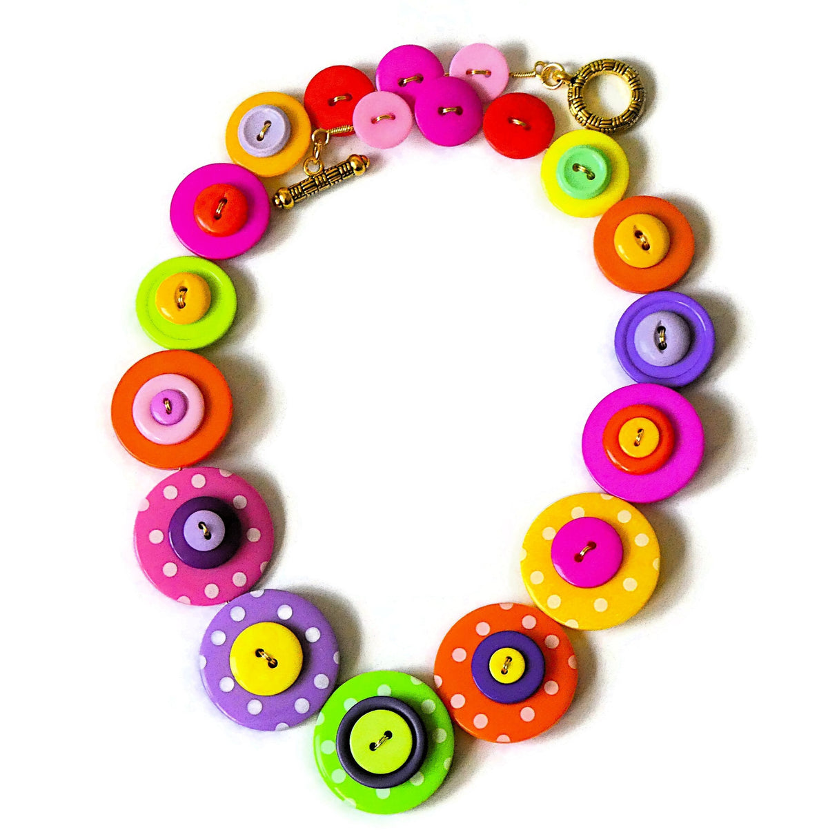 Button necklace - Tutti Frutti