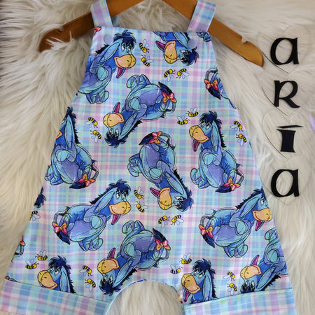 Check Pattern Overalls Size 0