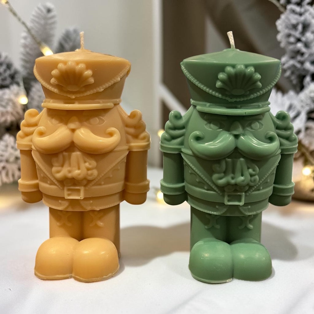 Custom Nutcracker Pillar Candle