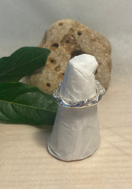 Cuttlefish Cast Sterling Silver Ring