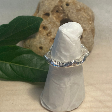 Cuttlefish Cast Sterling Silver Ring