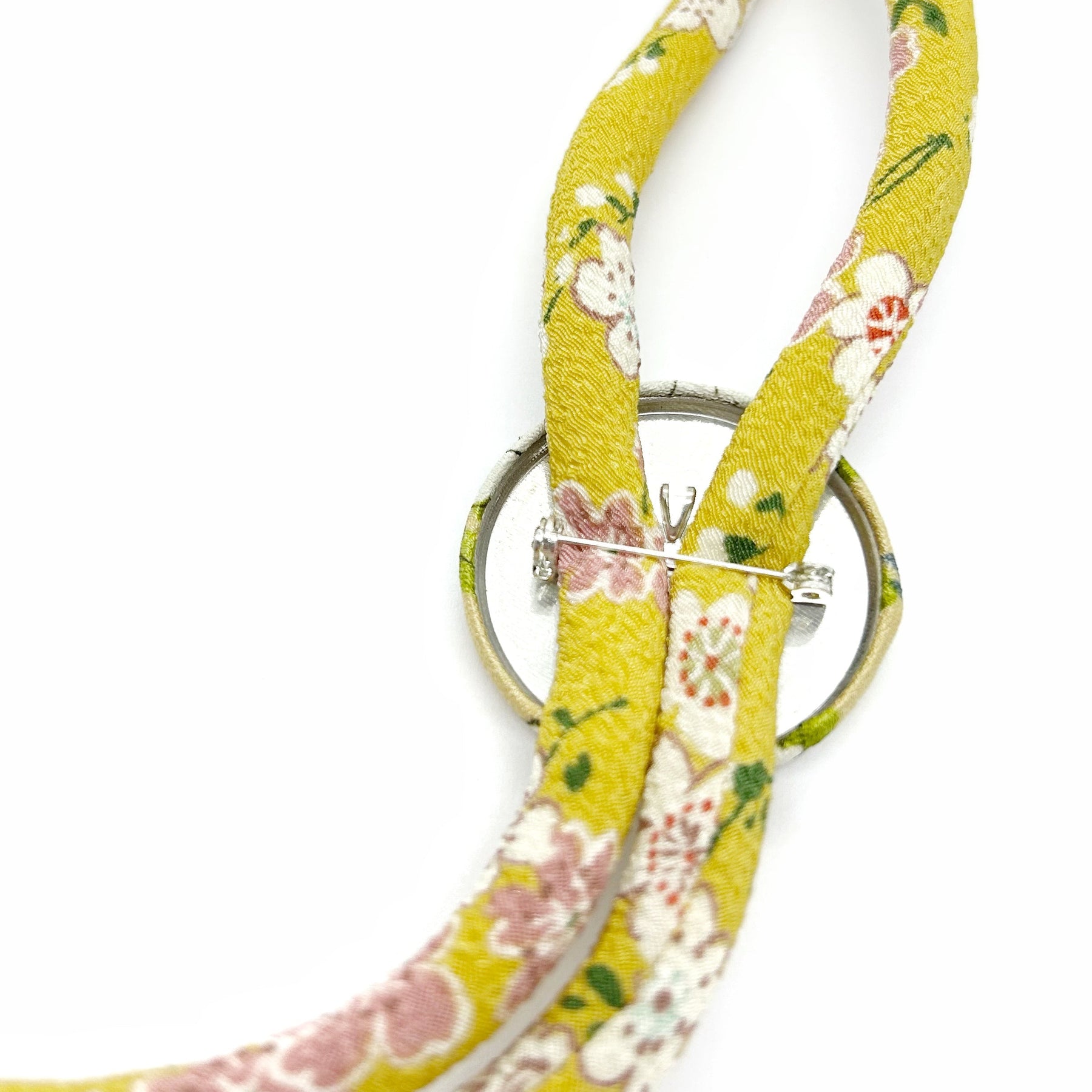 Kimono Cord Necklace - Pastel Mustard