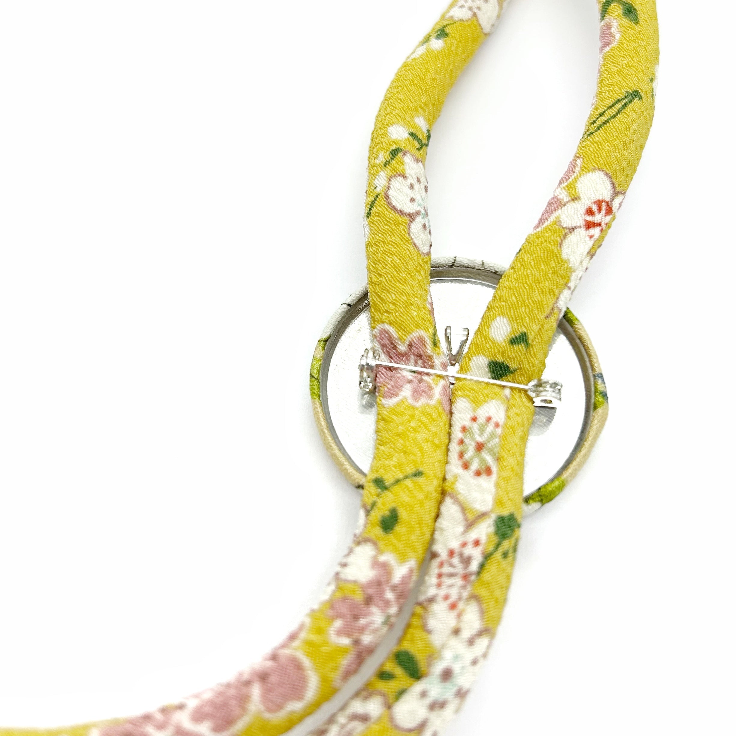 Kimono Cord Necklace - Pastel Mustard