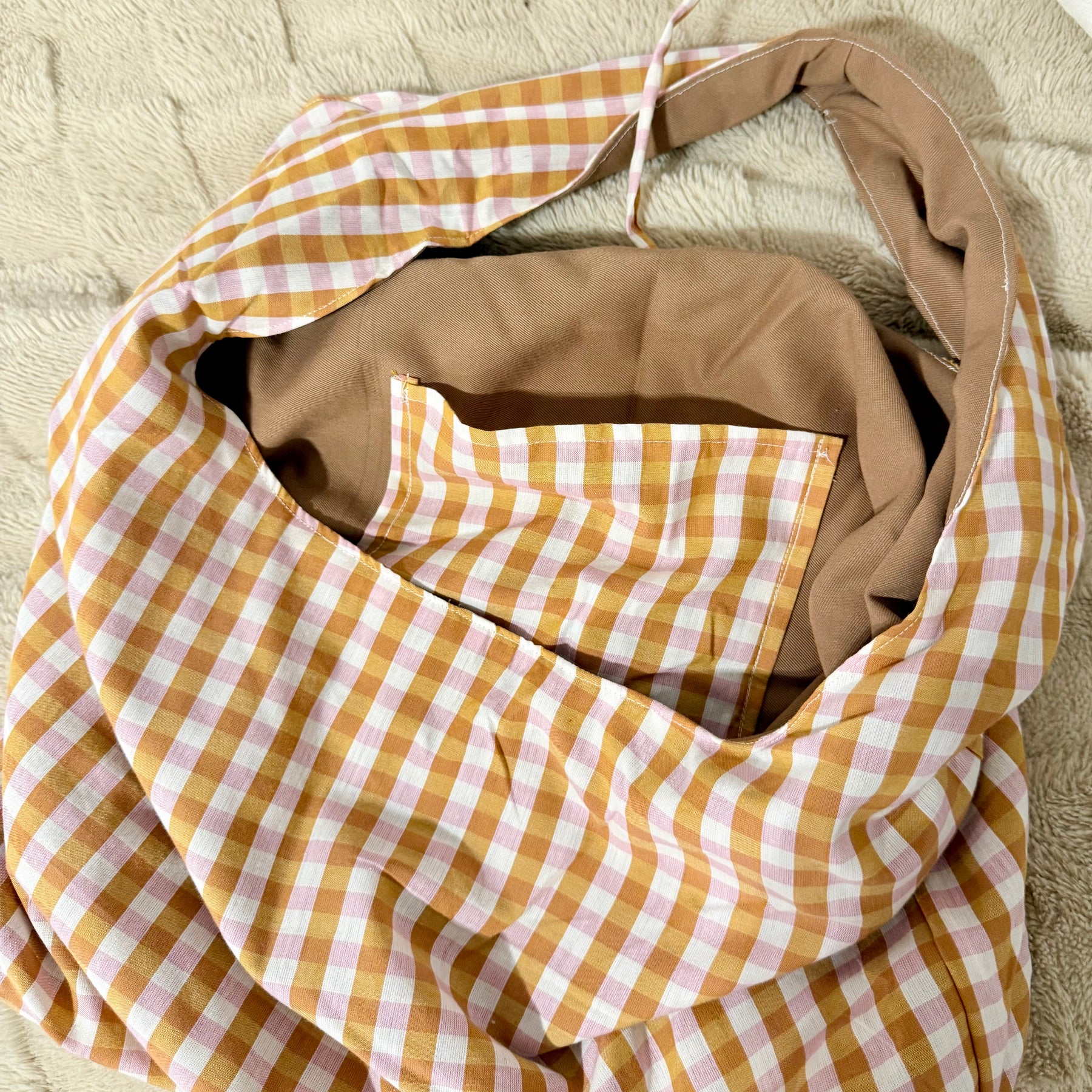 Handmade Gingham Shoulder Bag