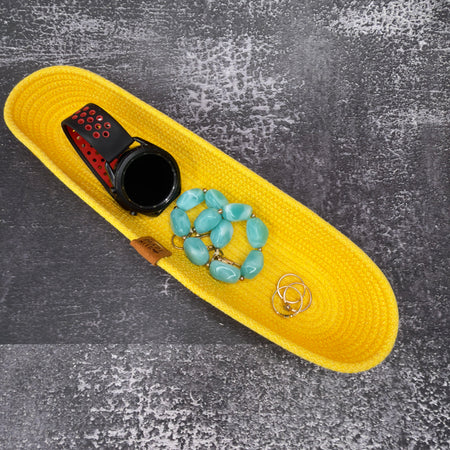 Sunny Yellow Rope Tray / Organiser