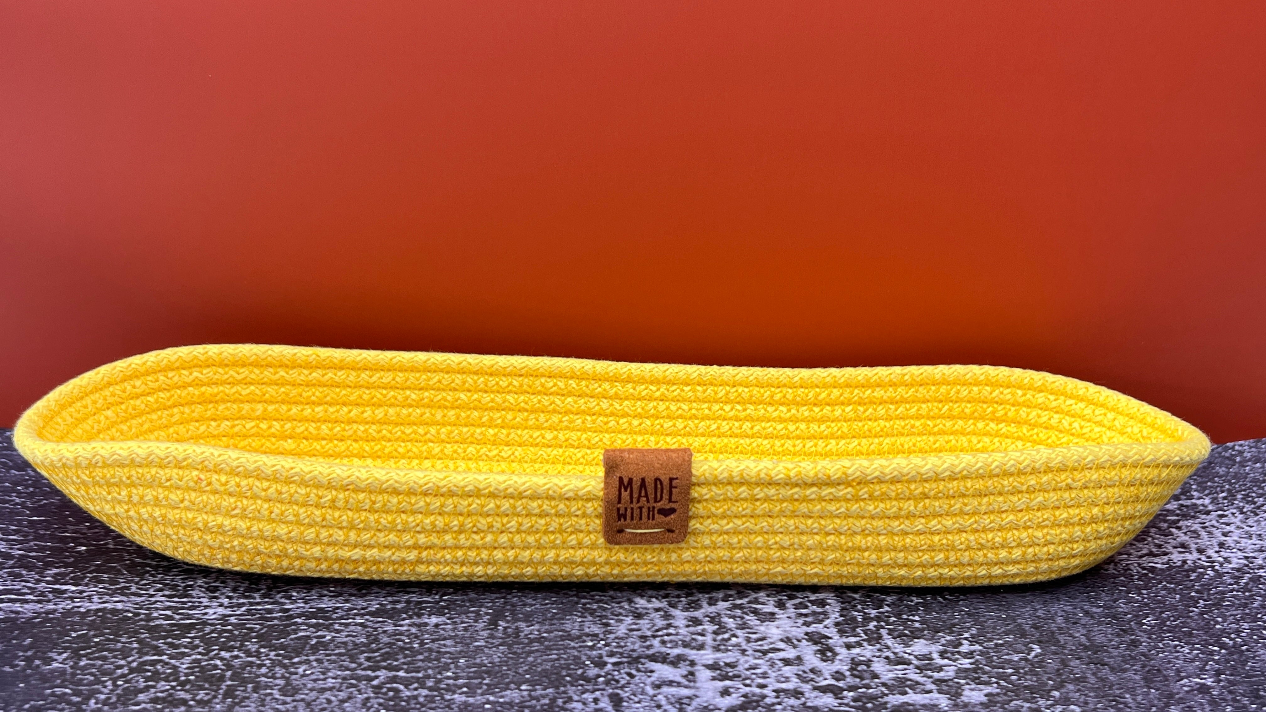 Sunny Yellow Rope Tray / Organiser
