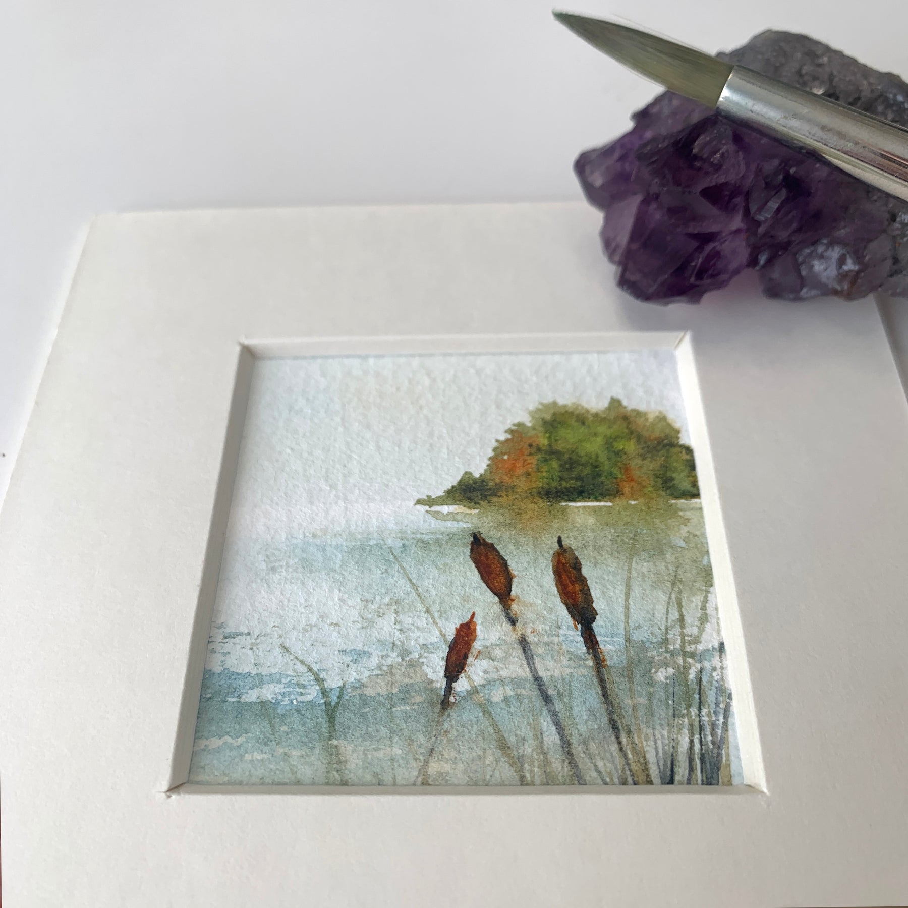 Mini Landscape Hand-painted Watercolour Artwork