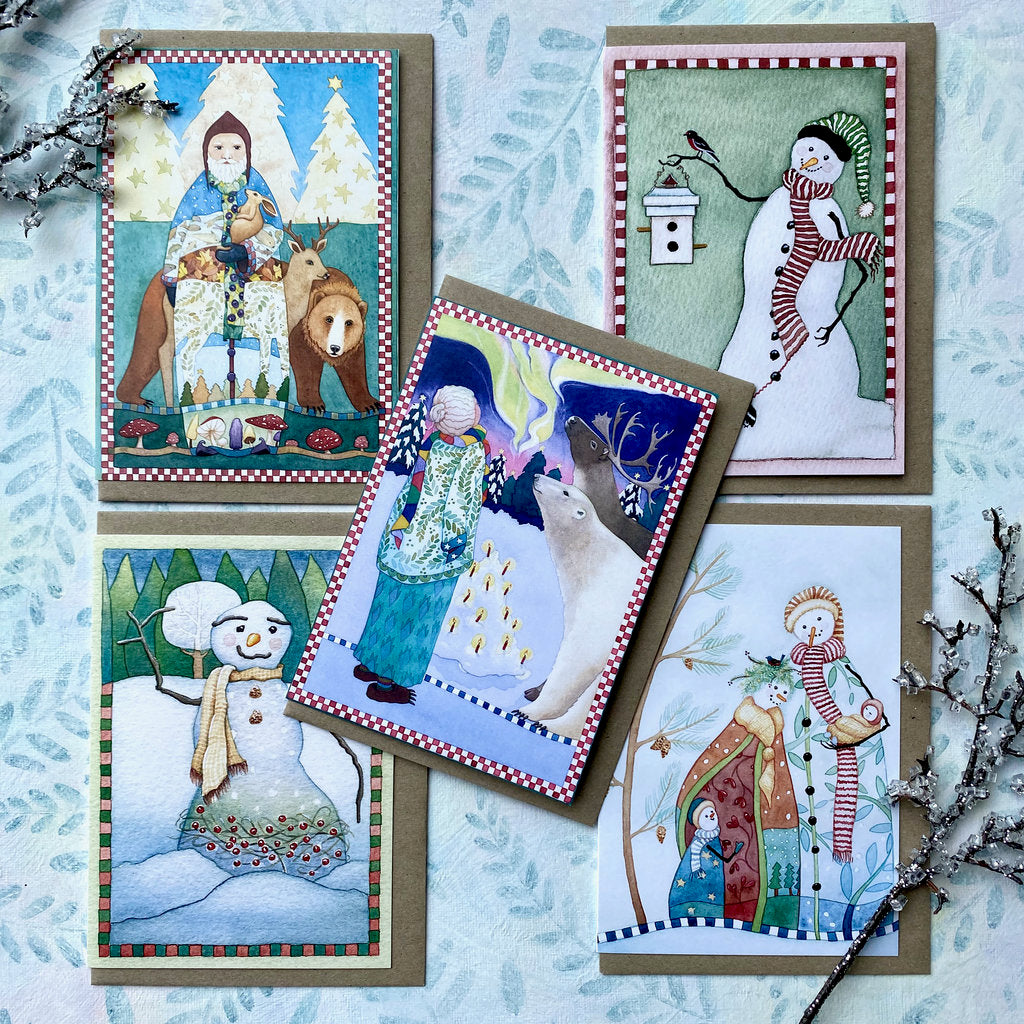 Cost-effective Mixed Pack of Cosy Christmas Cards (xp-mxhs)