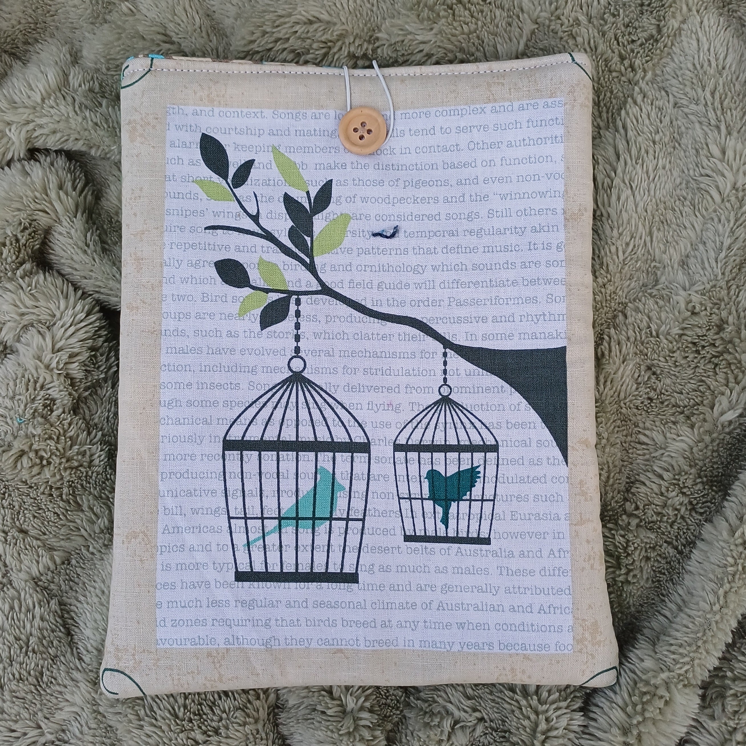 Bird Design Book Sleeve for Small Paperback & A5 Notebooks