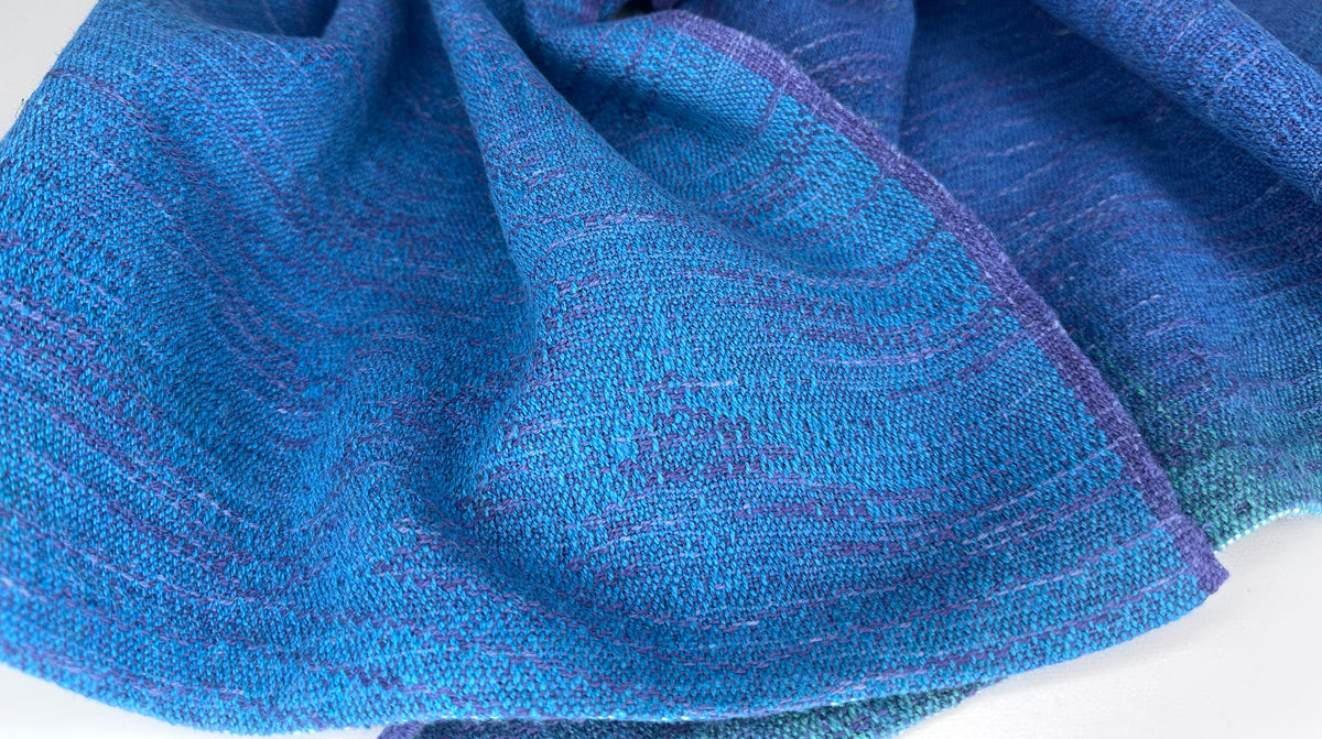 Hand-Dyed and Handwoven Linen/Cotton Tea Towels