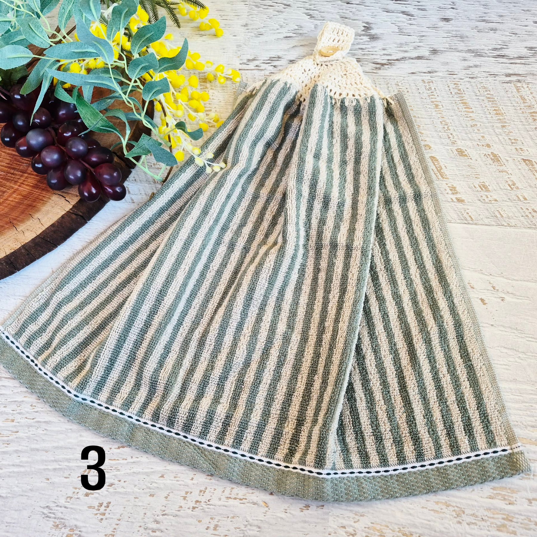 Kitchen Hand Towel | Hanging | Cotton | SINGLE LAYER | 9 Styles - 1-9