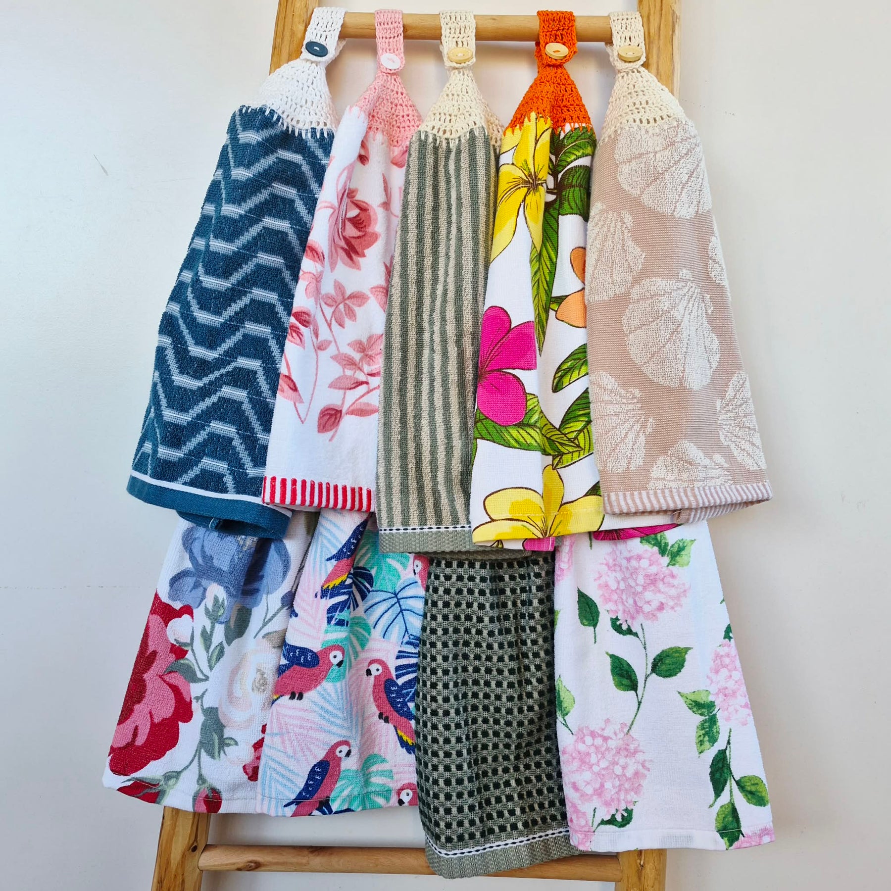 Kitchen Hand Towel | Hanging | Cotton | SINGLE LAYER | 9 Styles - 1-9