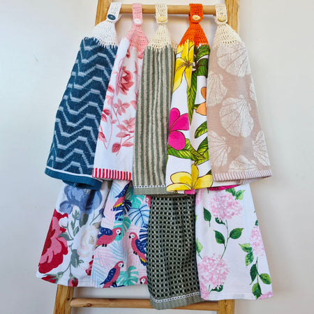 Kitchen Hand Towel | Hanging | Cotton | SINGLE LAYER | 9 Styles - 1-9