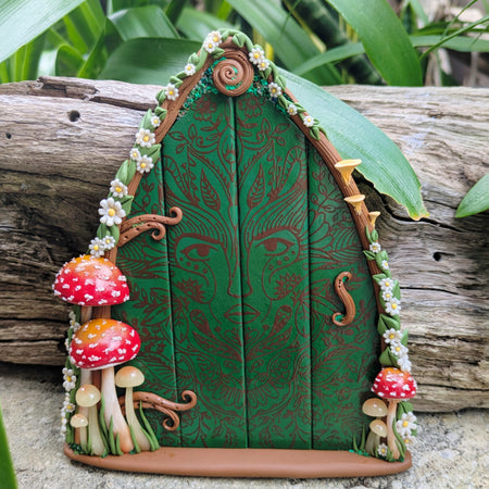Enchanted Green Lady Woodland Fairy Door