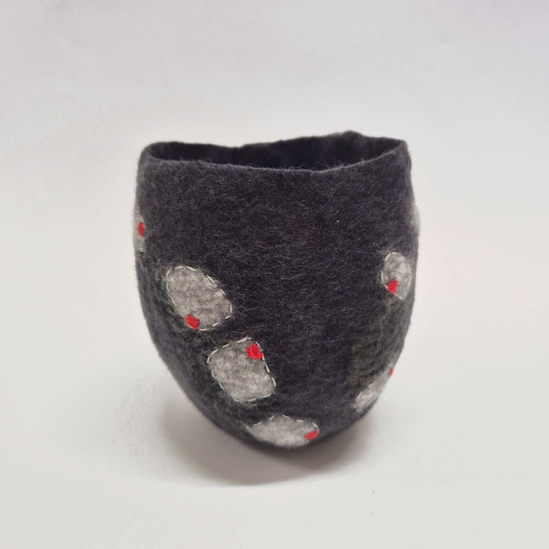 Modern Textile Art Vase - Felt Vessel