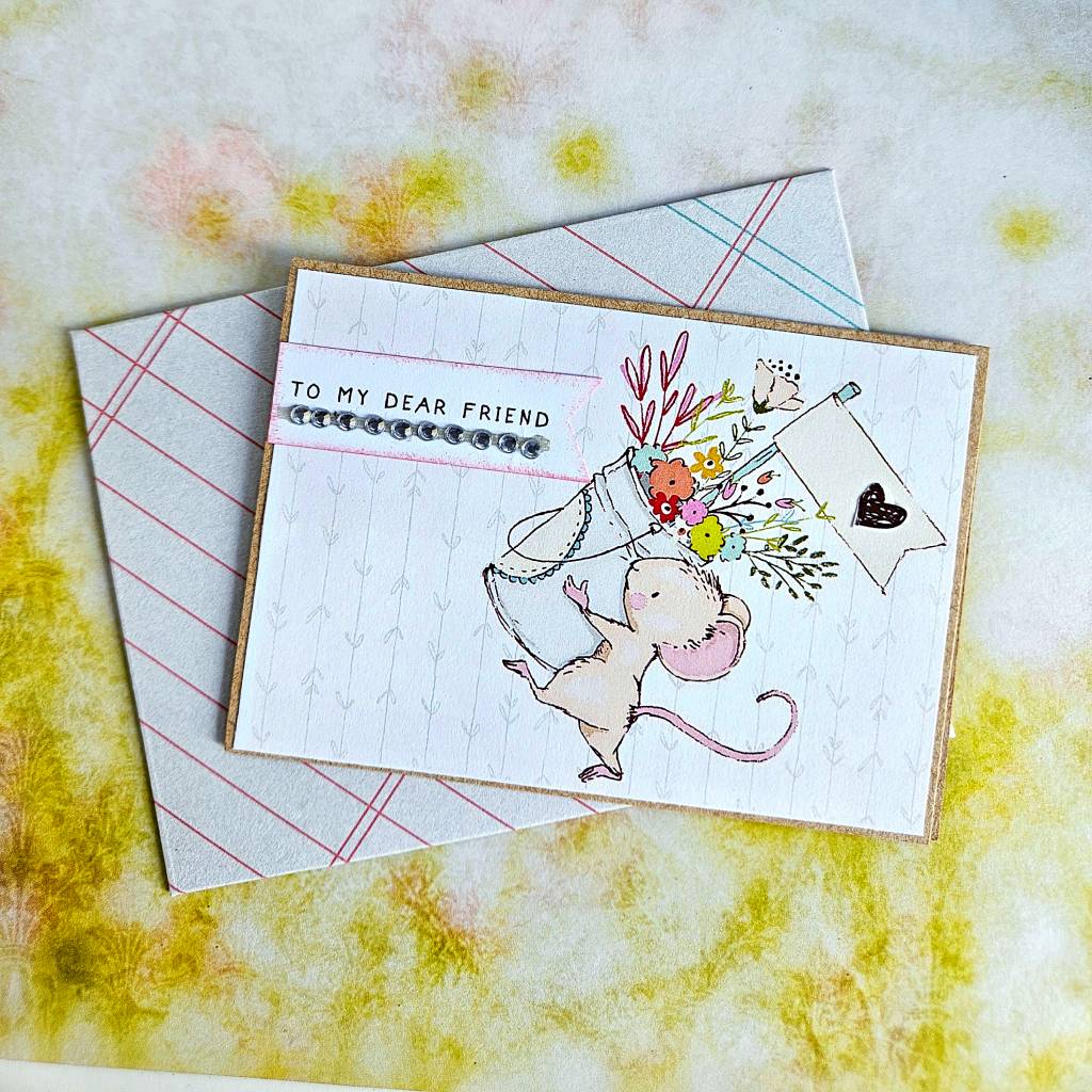 "Cutesy minis, gift cards", greeting card set (4)