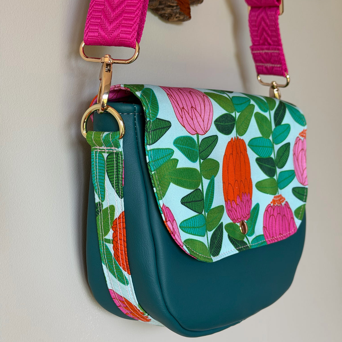 Handmade crossbody bag | Colourful & Floral | Unique
