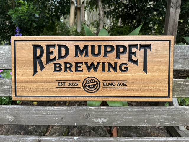 Personalized Outdoor House Sign Solid Wood Weatherproof & Ready to Hang
