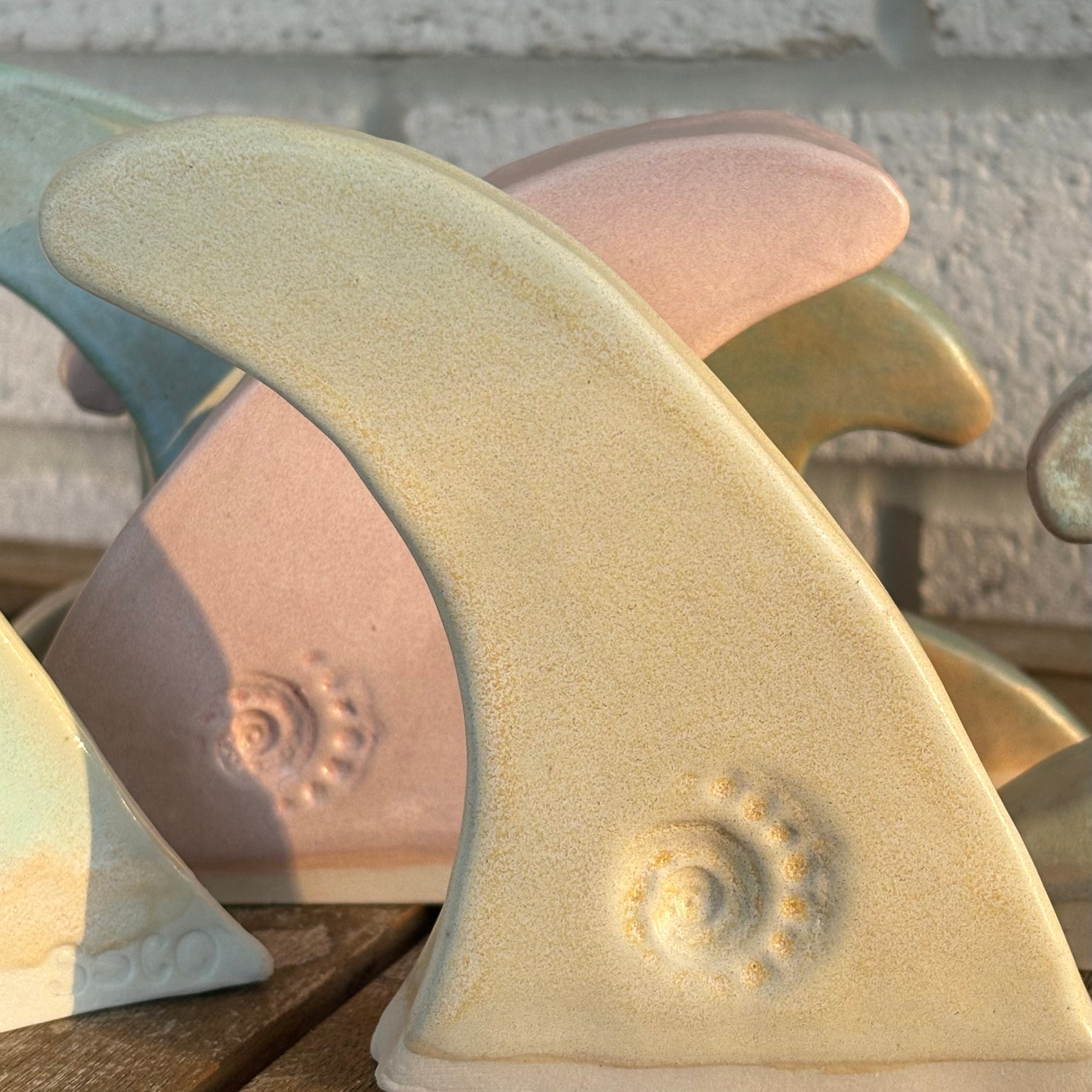 Ceramic Surf Longboard Fin - Sandbar Yellow