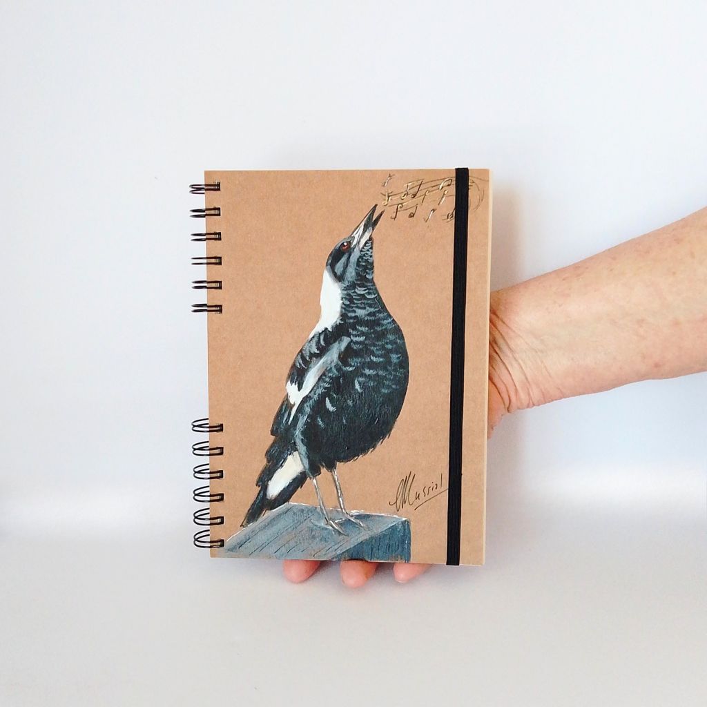 Magpie Handpainted Series of Notebooks